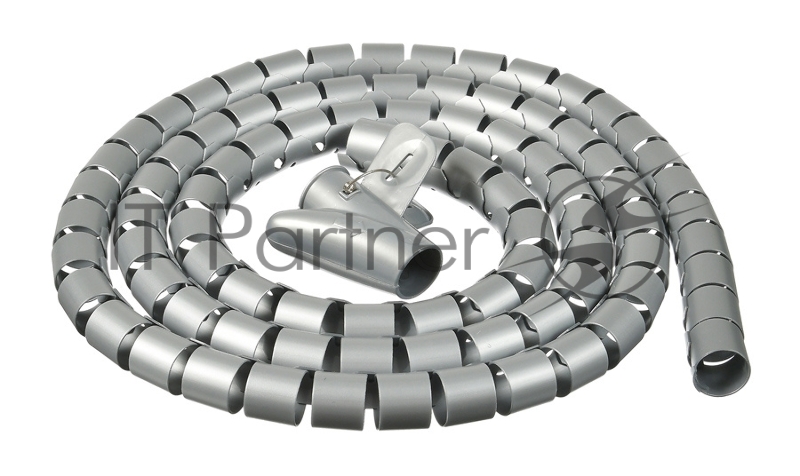 Кабельный органайзер Buro Spiral Hose 25x2000мм Silver