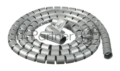 Кабельный органайзер Buro Spiral Hose 25x2000мм Silver
