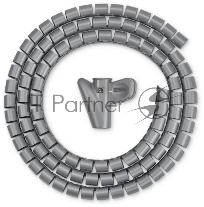 Кабельный органайзер Buro Spiral Hose 15x1500мм Silver