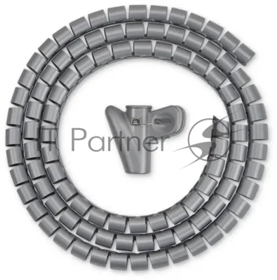 Кабельный органайзер Buro Spiral Hose 15x1500мм Silver