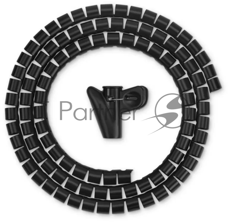 Кабельный органайзер Buro Spiral Hose 15x1500мм черный