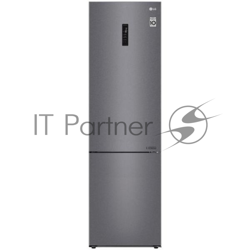 Холодильник LG GA-B509CLSL графитовый двухкамерный 277/107л морозилка снизу, No Frost