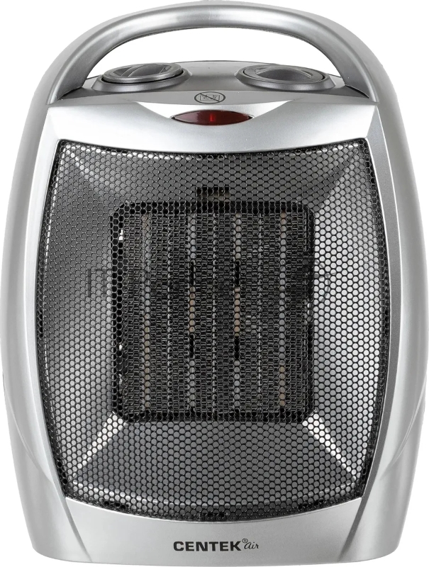 Тепловентилятор Centek CT-6020 серый, 750/1500 Вт, 15 м2, термостат