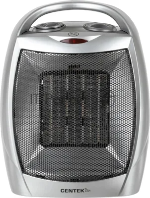 Тепловентилятор Centek CT-6020 серый, 750/1500 Вт, 15 м2, термостат