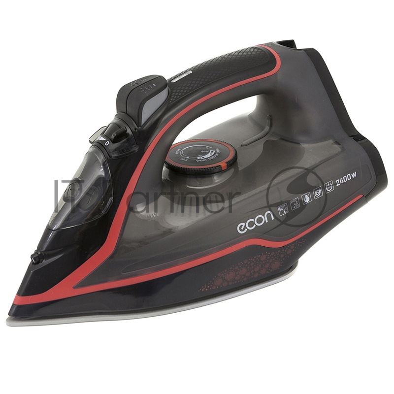 Утюг ECON ECO-BI2405 черный/красный, 2400 Вт, 40 г/мин, 140 г/мин, 210 мл