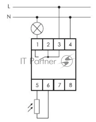 Фотореле AZ-B (выносной герметичный фотодатчик IP65 монтаж на DIN-рейке 2 модуля 230В 16А 1НО IP20)(аналог ФР-7Е) F&F EA01.001.009