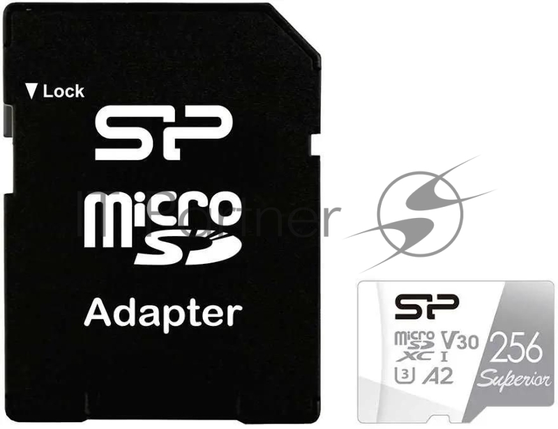 Флеш карта microSD 256Gb Silicon Power Superior Pro A2 microSDXC Class 10 UHS-I U3 Colorful 100/80 Mb/s (SD адаптер)