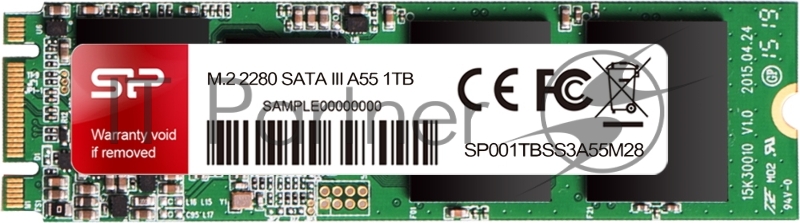 Накопитель SSD Silicon Power A55, 512Gb, M.2 2280, SATA III, R/W 560/530