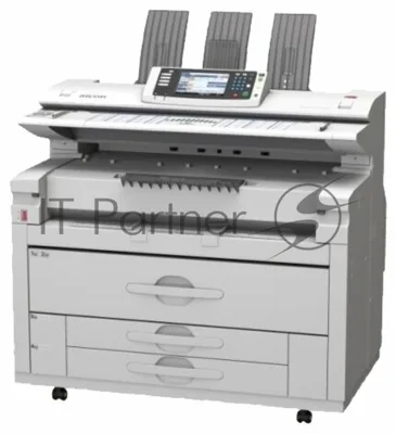 МФУ широкоформатное Ricoh MP Pro W7100SP (417284), А0, ч/б, 36" (914 мм), печ. 5 стр/мин (A0) 10 стр/мин (A1), 600 x 600 dpi (печать) 1200 x 1200 DPI (скан.), USB, Ethernet