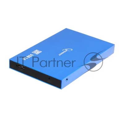 Внешний корпус 2.5" Gembird EE2-U3S-56, синий металлик, USB 3.0, SATA, алюминий