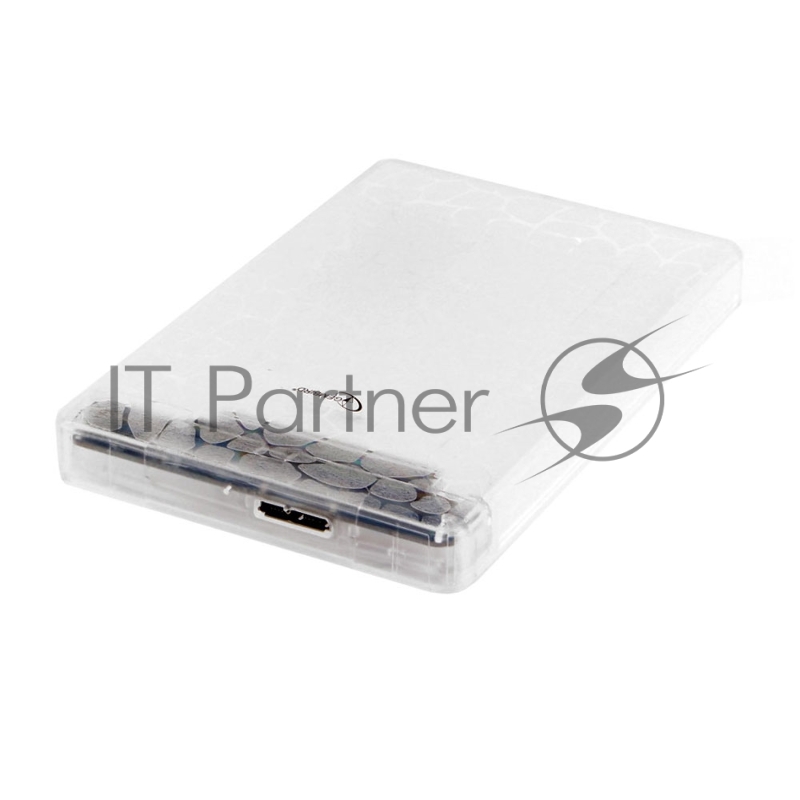 Внешний корпус 2.5" Gembird EE2-U3S-32P, прозрачный, USB 3.0, SATA, пластик