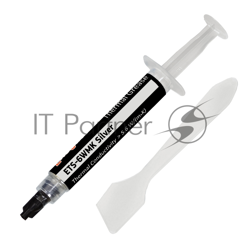 Термопаста ExeGate ETS-6WMK Silver, 4 г, 5.6 Вт/(м⋅К), шприц