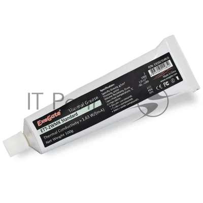 Термопаста ExeGate ETТ-2WMK Standard, 100 г, 1.63 Вт/(м⋅К), тюбик